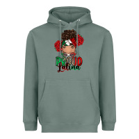 Sage Proud Latina messy bun Heavyweight Hoodie - RanaPortraitStore