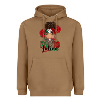 Toasted Coconut Proud Latina messy bun Heavyweight Hoodie - RanaPortraitStore