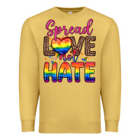 Antique Gold spread love not hate Premium Sweatshirt - Zillion Design Studio