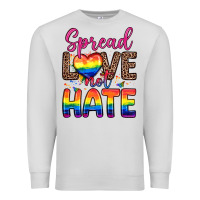 Dove Grey spread love not hate Premium Sweatshirt - Zillion Design Studio