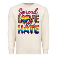 Sandshell spread love not hate Premium Sweatshirt - Zillion Design Studio
