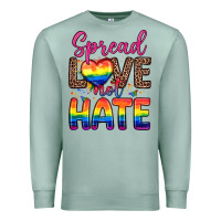 Seafoam spread love not hate Premium Sweatshirt - Zillion Design Studio