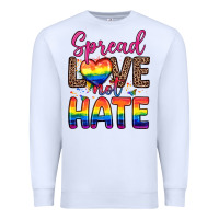 White spread love not hate Premium Sweatshirt - Zillion Design Studio