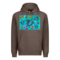 Coffee Turtle Seashells Starfish Premium Hoodie - Artiststas