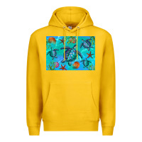 Lemon Turtle Seashells Starfish Premium Hoodie - Artiststas