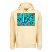 Pina Colada Turtle Seashells Starfish Premium Hoodie - Artiststas