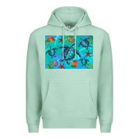 Seafoam Turtle Seashells Starfish Premium Hoodie - Artiststas