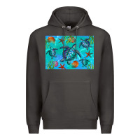 Smoke Turtle Seashells Starfish Premium Hoodie - Artiststas