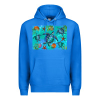 True Royal Turtle Seashells Starfish Premium Hoodie - Artiststas