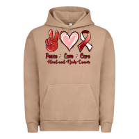 Pigment Burro peace love cure head and neck cancer Urban Hoodie - Jasminsmagicworld