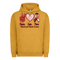 Pigment Peanut Butter peace love cure head and neck cancer Urban Hoodie - Jasminsmagicworld