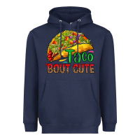 Navy Taco 'bout cute Heavyweight Hoodie - RanaPortraitStore