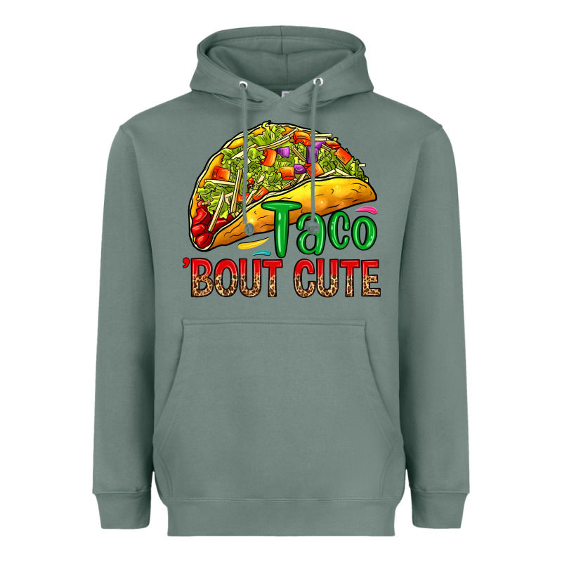 Taco 'bout Cute Heavyweight Hoodie by RanaPortraitStore | Teevron