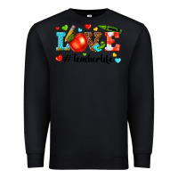 Black love teacher life Premium Sweatshirt - texasbilliewilder