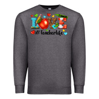 Charcoal Heather love teacher life Premium Sweatshirt - texasbilliewilder