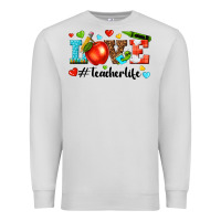 Dove Grey love teacher life Premium Sweatshirt - texasbilliewilder