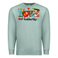 Seafoam love teacher life Premium Sweatshirt - texasbilliewilder