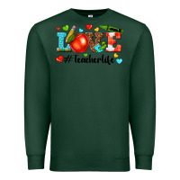 Sports Green love teacher life Premium Sweatshirt - texasbilliewilder