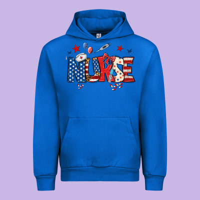 American Nurse Urban Hoodie Designed By Bundleandbundleshop