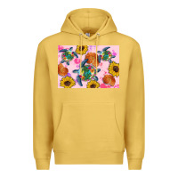 Antique Gold Sunflowers Turtle Premium Hoodie - Artiststas