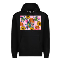 Black Sunflowers Turtle Premium Hoodie - Artiststas