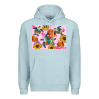 Blue Mist Sunflowers Turtle Premium Hoodie - Artiststas