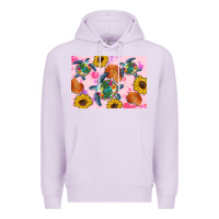 Lilac Sunflowers Turtle Premium Hoodie - Artiststas