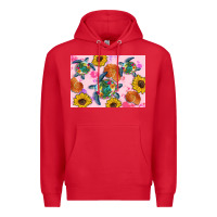 Red Sunflowers Turtle Premium Hoodie - Artiststas