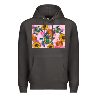 Smoke Sunflowers Turtle Premium Hoodie - Artiststas