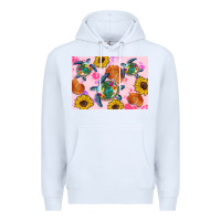 White Sunflowers Turtle Premium Hoodie - Artiststas