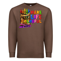 Chestnut make life colorful Premium Sweatshirt - texasbilliewilder