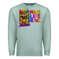 Seafoam make life colorful Premium Sweatshirt - texasbilliewilder