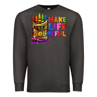 Smoke make life colorful Premium Sweatshirt - texasbilliewilder