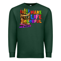 Sports Green make life colorful Premium Sweatshirt - texasbilliewilder