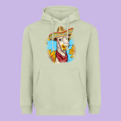 Heavyweight Hoodie Sombrero Llama