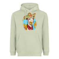Matcha Sombrero Llama Heavyweight Hoodie - RanaPortraitStore