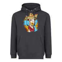Smoke Sombrero Llama Heavyweight Hoodie - RanaPortraitStore