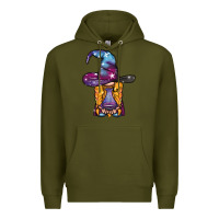Army Green witch gnome with poison Premium Hoodie - BundleAndBundleShop