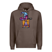 Coffee witch gnome with poison Premium Hoodie - BundleAndBundleShop