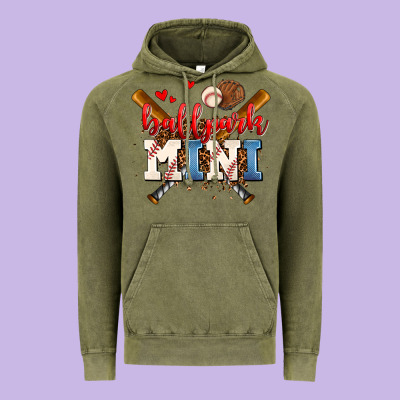 Ballpark Mini Vintage Hoodie Designed By Adodesignshop