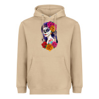 Mushroom sugar skull girl Heavyweight Hoodie - RanaPortraitStore