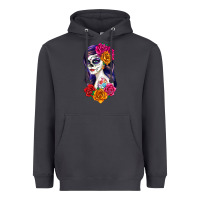 Smoke sugar skull girl Heavyweight Hoodie - RanaPortraitStore