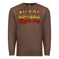 Chestnut it s a softball kinda day Premium Sweatshirt - Zillion Design Studio