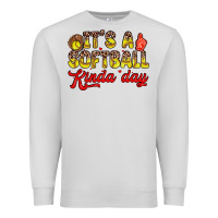 Dove Grey it s a softball kinda day Premium Sweatshirt - Zillion Design Studio