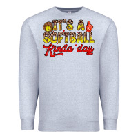 Heather Grey it s a softball kinda day Premium Sweatshirt - Zillion Design Studio