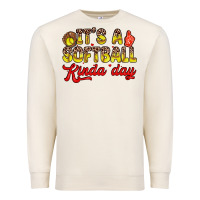 Sandshell it s a softball kinda day Premium Sweatshirt - Zillion Design Studio