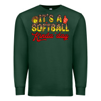Sports Green it s a softball kinda day Premium Sweatshirt - Zillion Design Studio