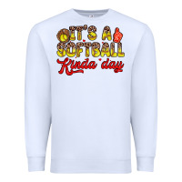 White it s a softball kinda day Premium Sweatshirt - Zillion Design Studio