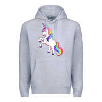 Heather Grey unicorn Premium Hoodie - Artiststas