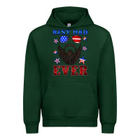 Forest Green best dad ever american flag Urban Hoodie - Artiststas